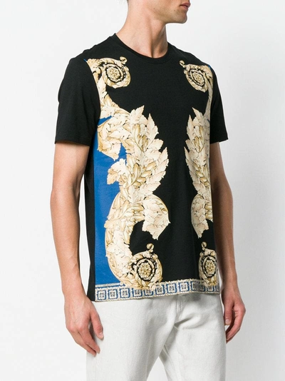 Shop Versace Collection Baroque Print T-shirt - Black