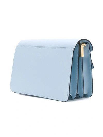 Shop Marni Trunk Shoulder Bag In Blue