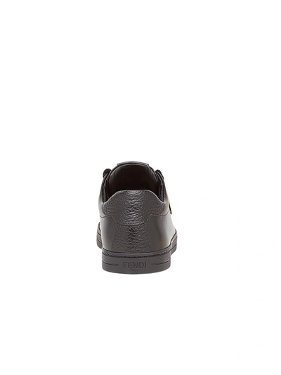Shop Fendi Bag Bugs Sneakers - Black