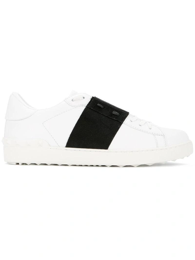 Shop Valentino Garavani Open Sneakers In White