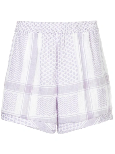 Shop Cecilie Copenhagen Patterned Lightweight Shorts