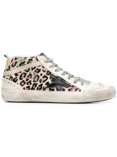 Shop Golden Goose Deluxe Brand Mid Star Sneakers - White