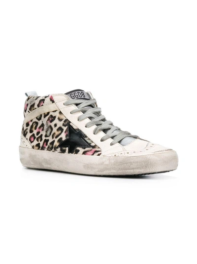 Shop Golden Goose Deluxe Brand Mid Star Sneakers - White