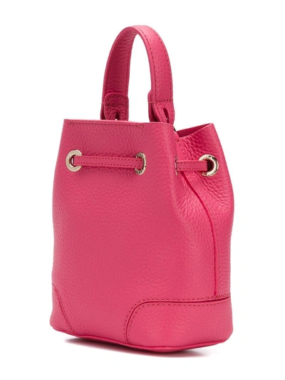 Shop Furla Mini Stacy Bucket Bag - Pink