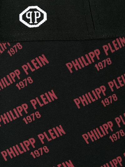Shop Philipp Plein Logo Print Boxer Shorts In Black