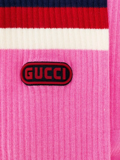 Shop Gucci Game Patch Socks - Pink