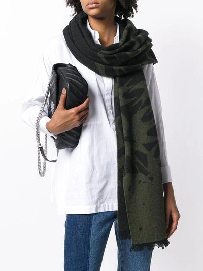 MCQ BY ALEXANDER MCQUEEN MCQ ALEXANDER MCQUEEN SWALLOW SWARM SCARF - GREEN 