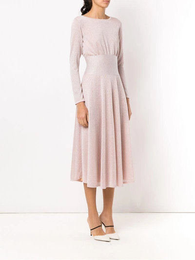 Shop Cecilia Prado Safira Knit Midi Dress - Pink & Purple