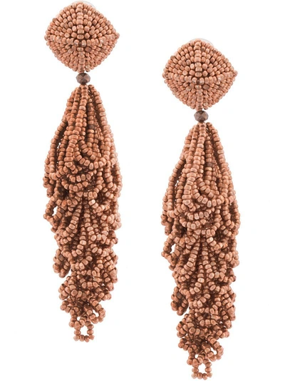 Shop Sachin & Babi Beaded Chandelier Earrings - Pink