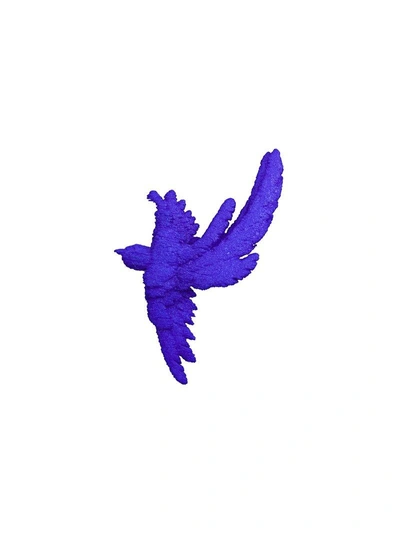 Shop Olgafacesrok Bird Earrings In Blue