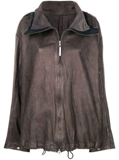 Shop Isaac Sellam Experience Front Zip Oversized Jacket