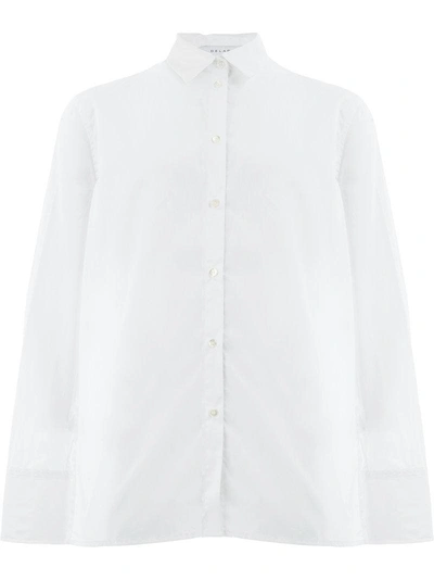 Shop Delada Tuxedo Collar Shirt In White