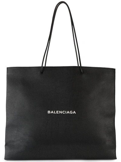 Shop Balenciaga North-south Shopper L In Black