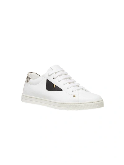 Shop Fendi Bag Bugs Sneakers - White