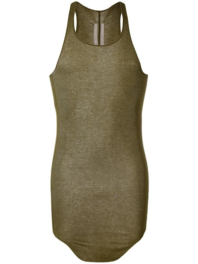 Shop Rick Owens Vest Top - Green