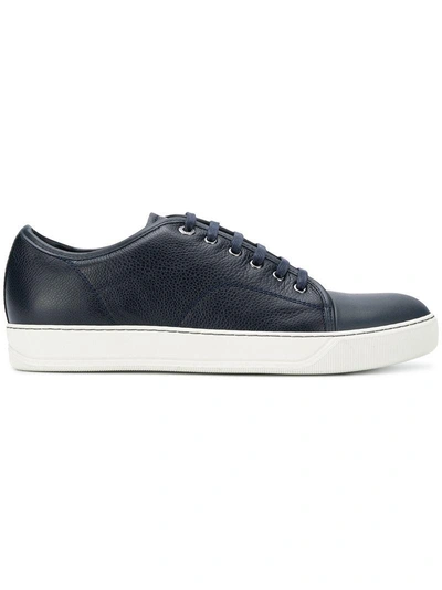 Shop Lanvin Low Top Tennis Sneakers - Blue