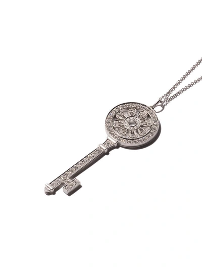 Shop Tiffany & Co Tiffany Keys Diamond Petals Key Pendant