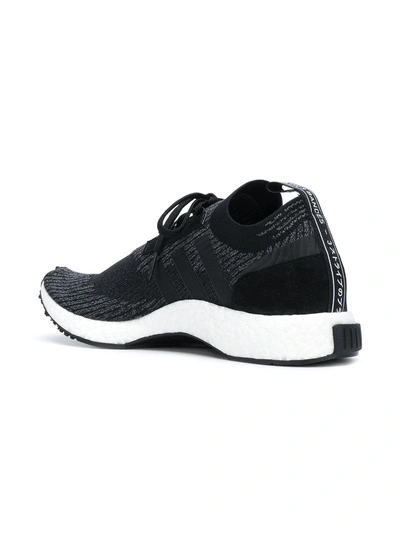 Shop Adidas Originals Adidas Nmd_racer Primeknit Sneakers - Black