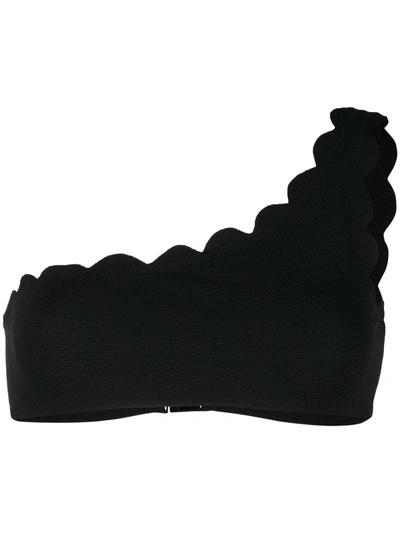 Shop Marysia One-shoulder Bikini Top In Black