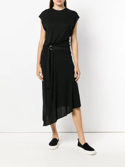 Shop Rag & Bone Asymmetric Tie Waist Dress - Black