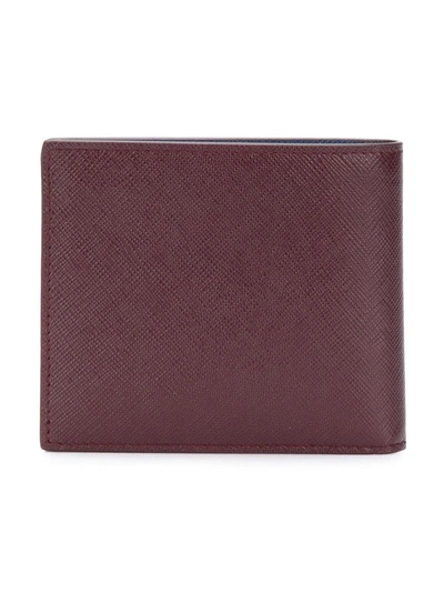 Shop Prada Mini Foldable Wallet - Red