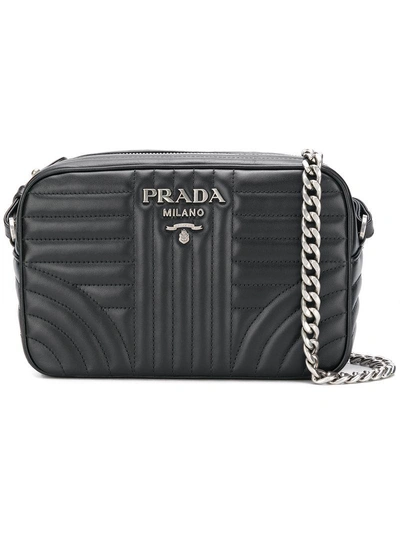Shop Prada Diagramme Cross-body Bag - Black