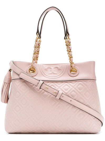 Shop Tory Burch Fleming Small Tote Bag In Pink