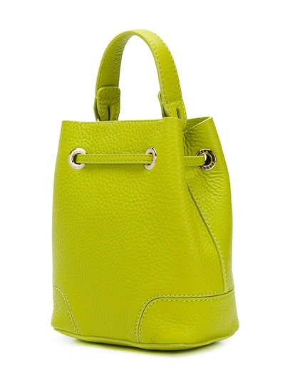 Shop Furla Mini Stacy Bucket Bag - Green