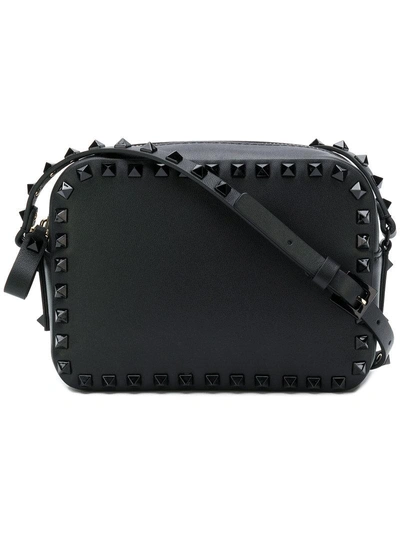 Shop Valentino Garavani Rockstud Camera Bag In Black