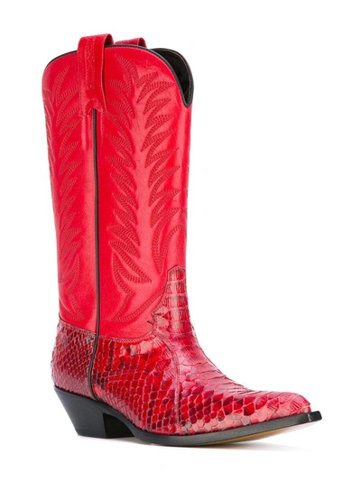 Shop Sonora Stivale Pitone Boots - Red