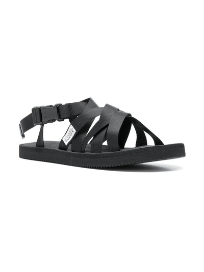 Shop Suicoke Multi-strap Sandals In Black