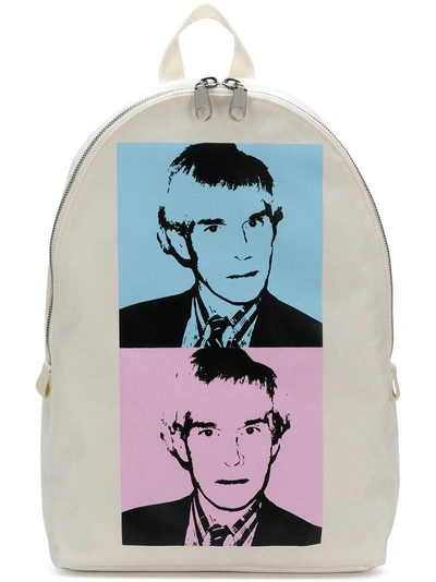 Shop Calvin Klein Jeans Est.1978 Calvin Klein Jeans Warhol Portrait Campus Backpack - White
