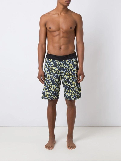 Amir Slama Geometric Print Swim Shorts