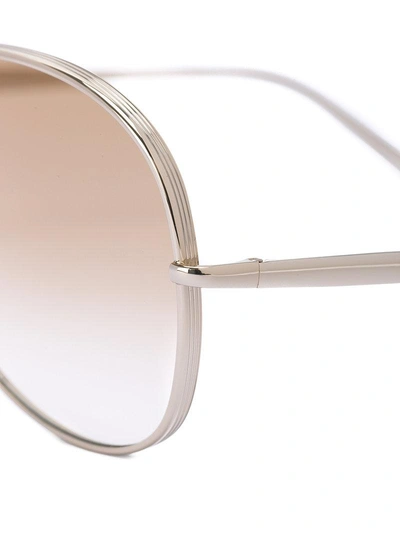 Shop Chloé Eyewear Nola Sunglasses - Metallic