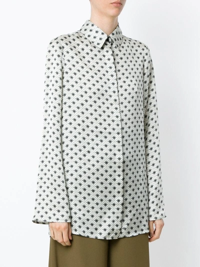 Shop Andrea Marques Printed Bell Sleeves Shirt