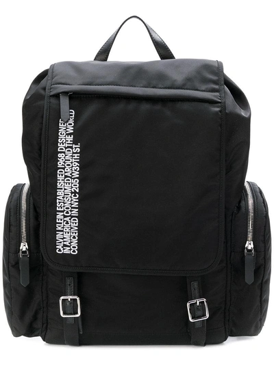 Shop Calvin Klein 205w39nyc Logo Backpack - Black