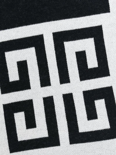 Shop Givenchy Logo Print Scarf - Black