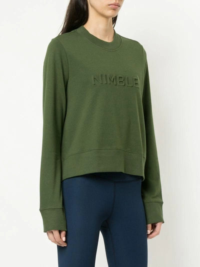 Shop Nimble Activewear Textured Logo Sweatshirt