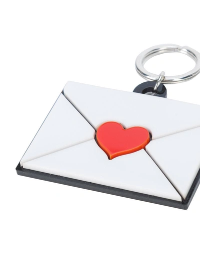 Shop Yazbukey Envelope Heart Keyring - White