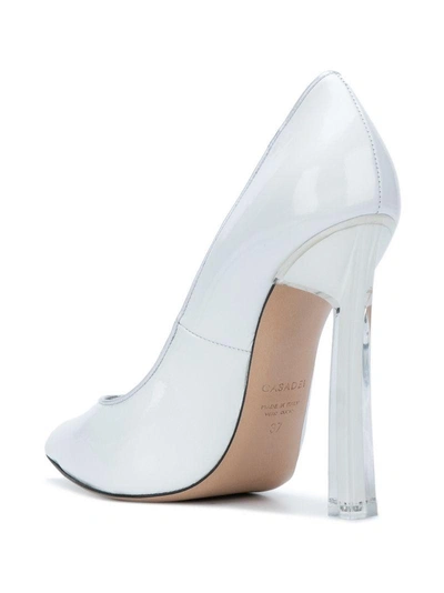 Shop Casadei Classic Pointed Pumps - White