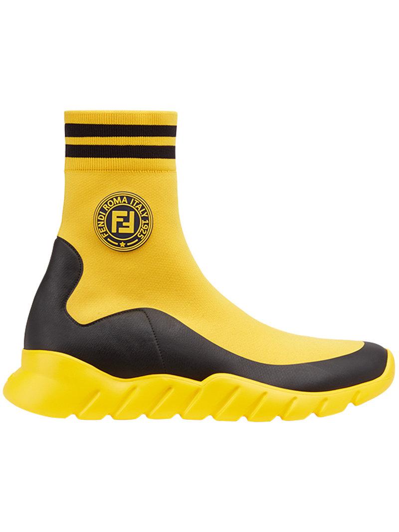 yellow fendi shoes