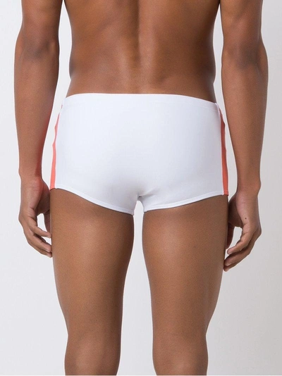 Shop Amir Slama Panelled Low-rise Trunks