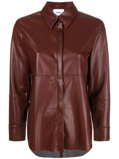 Shop Nanushka Concealed Front Shirt - Brown
