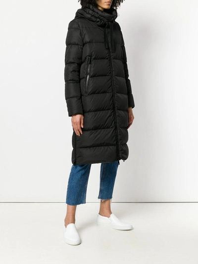 Shop Moncler Garrot Coat - Black