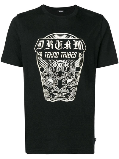 Shop Diesel T-just T-shirt - Black