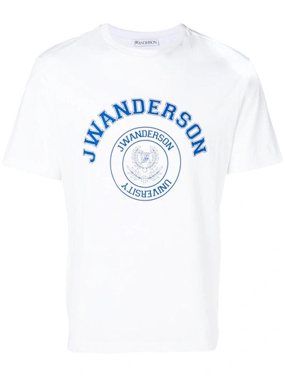 Shop Jw Anderson Logo Print T In White