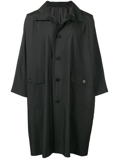 Shop 132 5. Issey Miyake Boxy Single-breasted Coat - Black