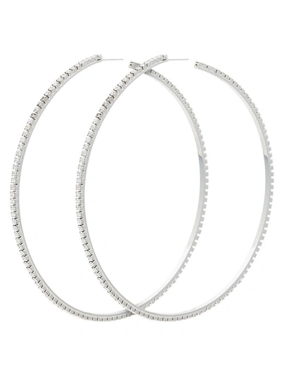 Shop Area Silver Metallic Dorinda Crystal Earrings