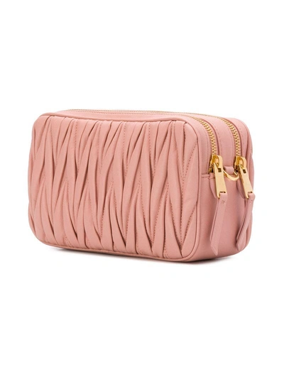 Shop Miu Miu Matelassé Mini Bag - Pink