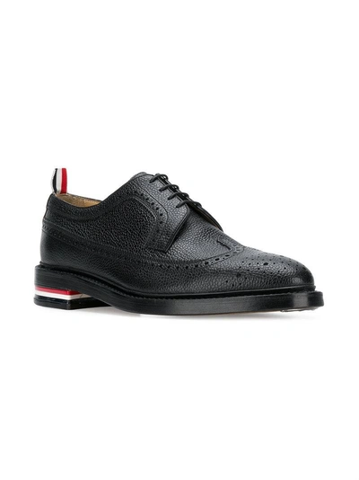 Shop Thom Browne Classic Longwing Brogues - Black